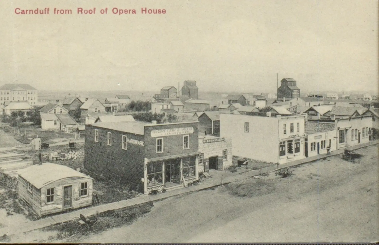 Carnduff from the roof of the Opera House