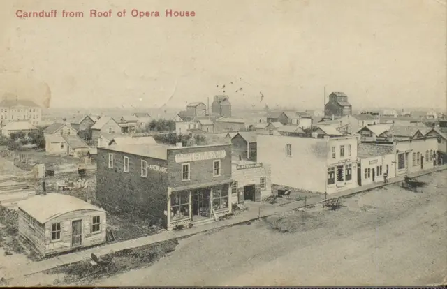 Carnduff from the roof of the Opera House