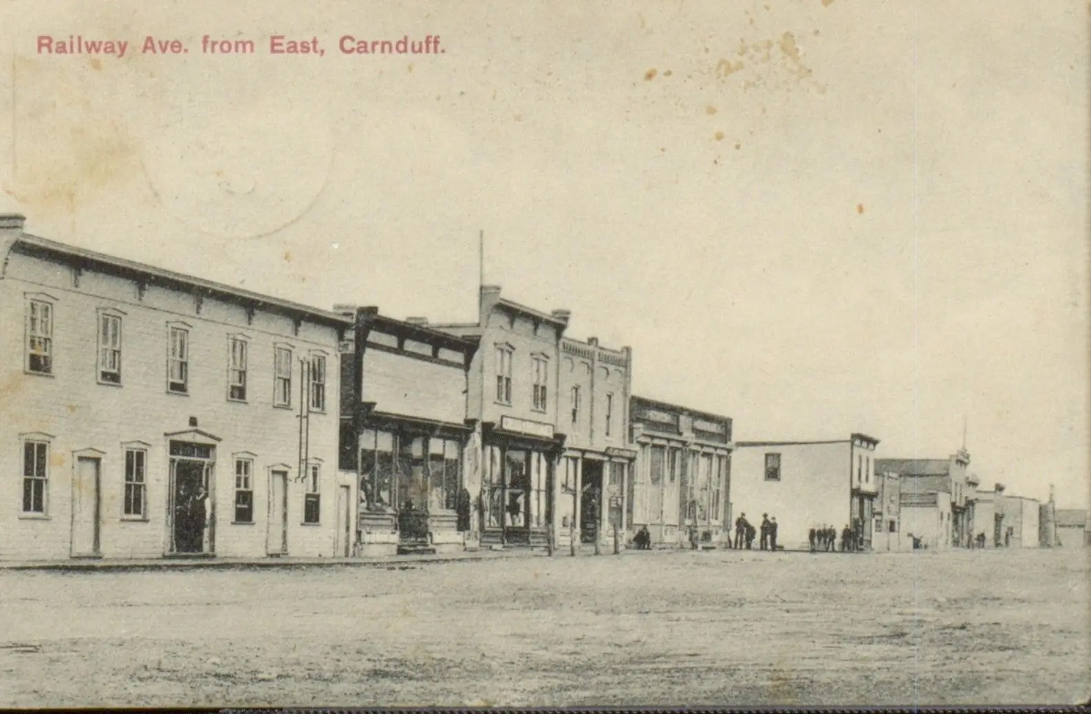 Railway Avenue from the east, Carnduff